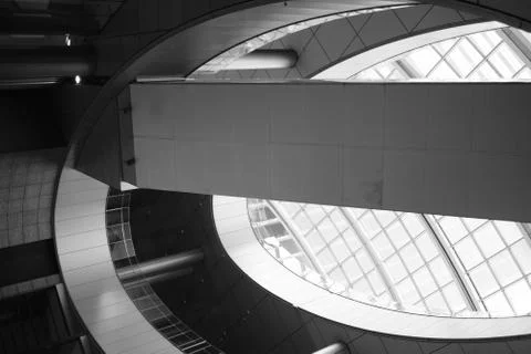 Oval building ceiling Stock Photos
