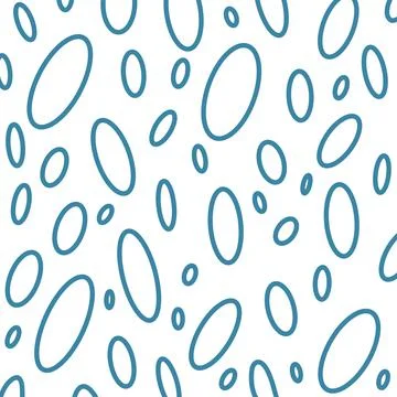 Oval Circles pattern in blue colors Stock Illustration