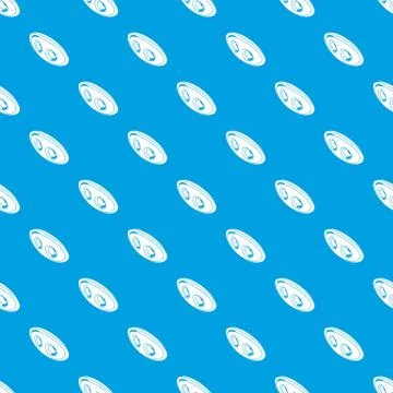 Oval clothes button pattern vector seamless blue 스톡 일러스트