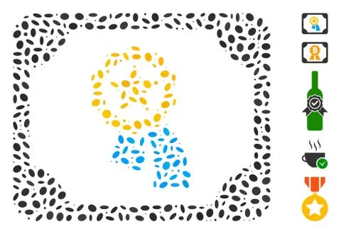 Oval Collage Valid Diploma イラスト素材