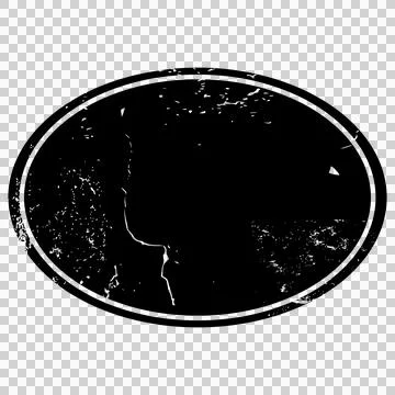 Oval distressed grunge frame label Иллюстрация