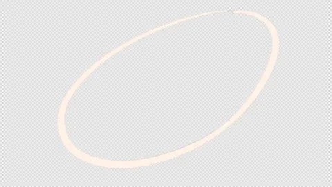 Oval drawing animation with a white marker on a black screen. Video stock 303017640