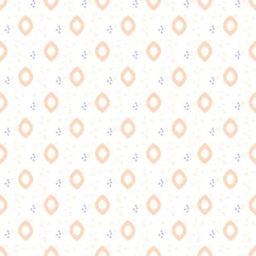 Oval drops tender seamless pattern Stock Illustration
