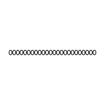 Oval frame border horizontal line shape icon for decorative vintage doodle .. Stock Illustration