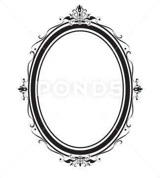 Vector Frames Black On A White Background Stock Illustration