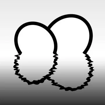 Oval frame with reflection from water Stock-Illustration