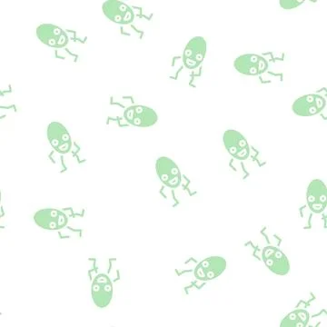 Oval geometric shape character glyph vector seamless pattern Stock Illustration