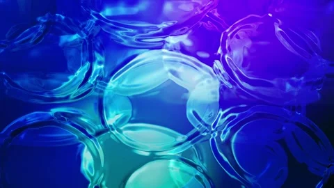 Oval Glass Gradient Animation Effect Motion Background Vídeos de archivo 334091736
