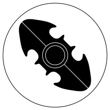 Oval hand spinner Stock Illustration