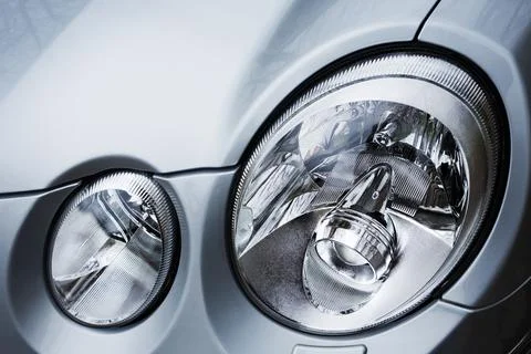 Oval headlights Stock Photos