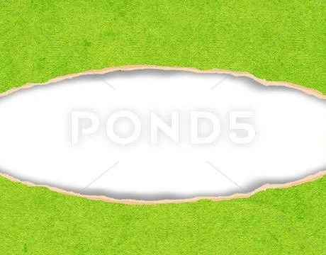Oval hole ripped in sheets Stock Illustration