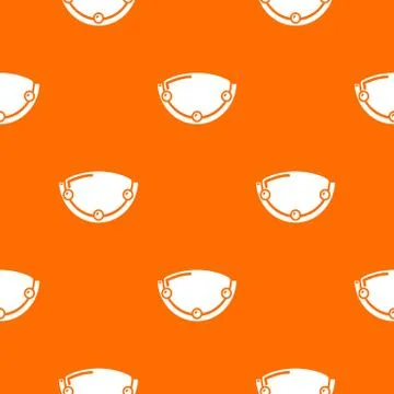 Oval lamp pattern vector orange Illustrazione stock