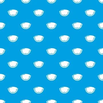 Oval lamp pattern vector seamless blue Stock Illustration