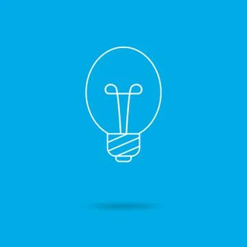 Oval lightbulb Stock-Illustration