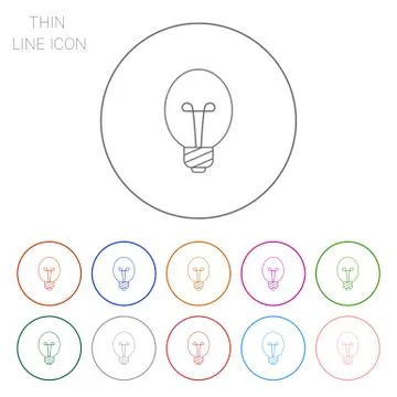 Oval lightbulb 스톡 일러스트