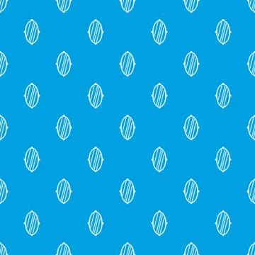 Oval mirror frame pattern seamless blue Illustrazione stock