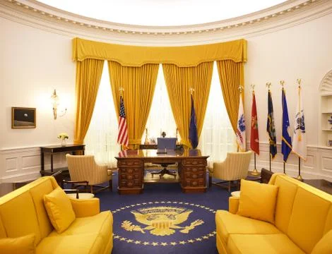 Oval Office Nixon Library Stock Photos