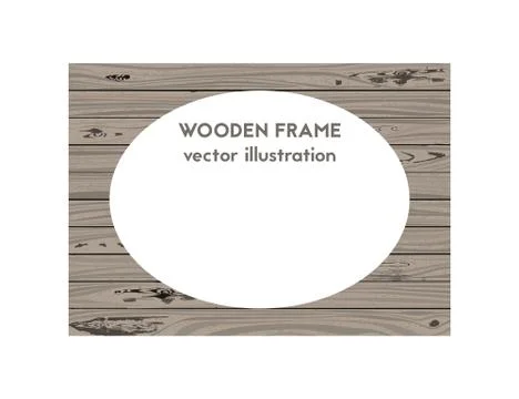 Oval old frame. Stock Illustration