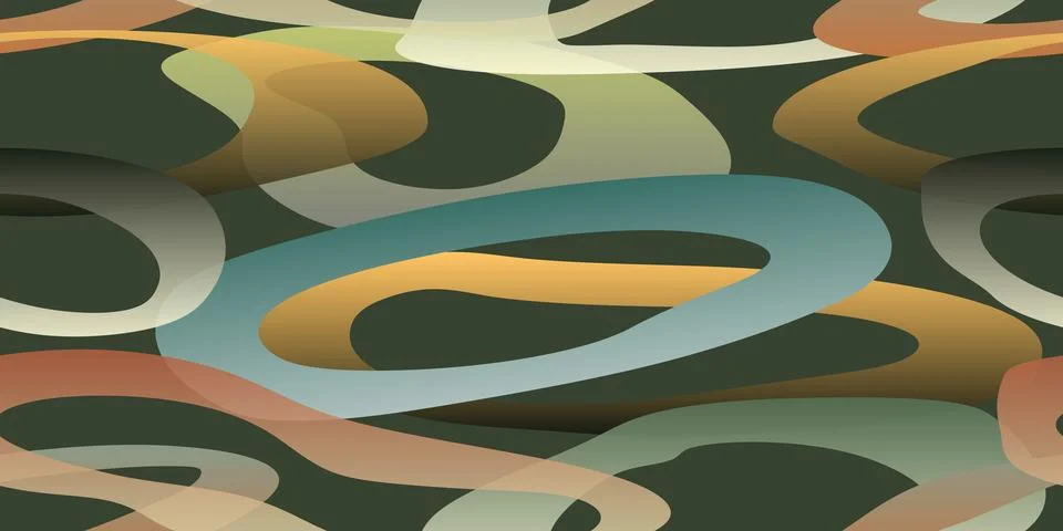 Oval pattern. Seamless texture with colored ovals. Vector illustration イラスト素材