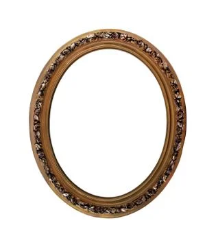Oval picture frame Stock Photos