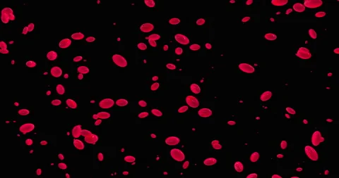 Oval red small capsules float in zero gravity. Red oval shaped pills in free Stock Footage 270210204