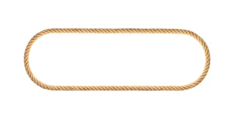 Oval rope frame Stock Photos