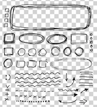 Oval, round, rectangular and square frames and labels. 스톡 일러스트