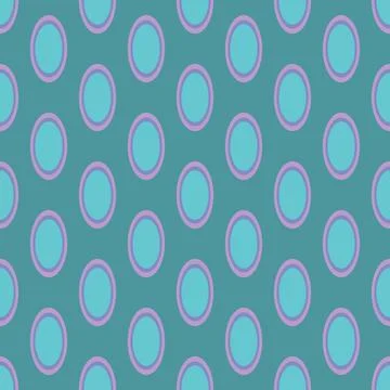 Oval seamless pattern. Green background. Abstract background Stock Illustration