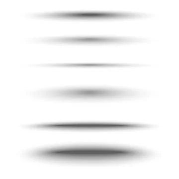 Oval shadow set for realistic 3D effect, clean vector illustration for web and 스톡 일러스트