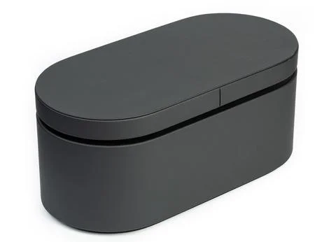 Oval shape black box Stock Photos