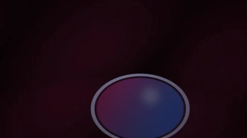 Oval shape with color gradient and gray border on black background. Stock Footage 336706902
