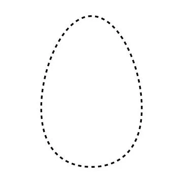 Oval shape dotted symbol vector icon for creative graphic design ui element Stock Illustration