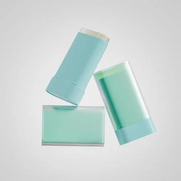 Oval shape Rotating Sunscreen Stick mockup, twist up tube cosmetic packaging Illustrazione stock