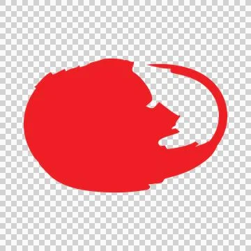 Oval Shape With Torn Outer Edges silhouette black distressed Stock Illustration