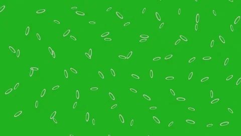 Oval Shapes Spinning Effect On Green Screen Stock Footage 240906787