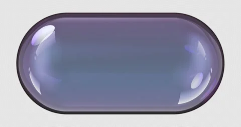 Oval soap bubble, rotation animation seamlessly loopable. 3D rendering isol.. Video stock 276669984
