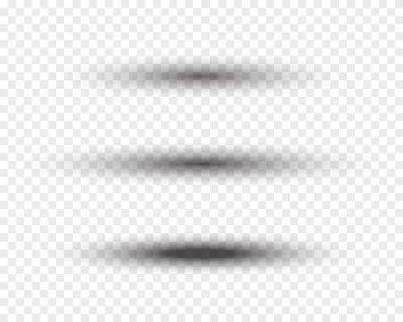 Oval soft shadow Stock Illustration