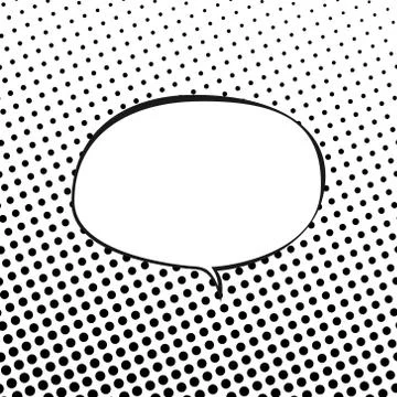 Oval Speech Bubble , Retro Style 스톡 일러스트
