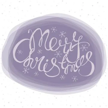 Oval spot with hand drawn typography lettering poster. Stock Illustration