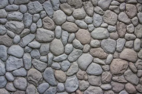 Oval stone wall Stock Photos