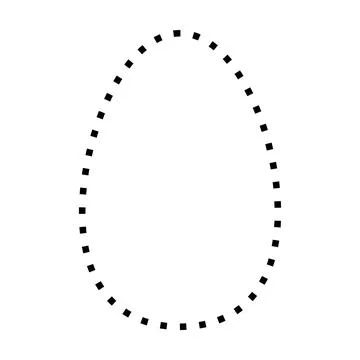Oval symbol dotted shape vector icon for creative graphic design ui element Stock Illustration
