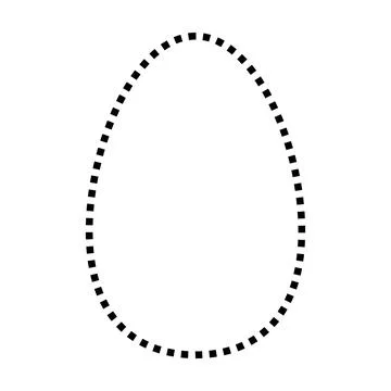 Oval symbol dotted shape vector icon for creative graphic design ui element  스톡 일러스트