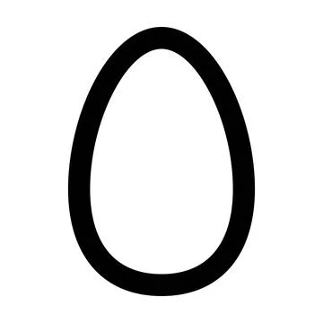 Oval symbol shape vector icon for creative graphic design ui element 스톡 일러스트