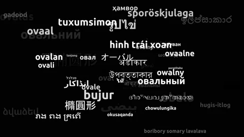 Oval Translated in 61 Worldwide Languages Endless Looping 3d Zooming Wordclou Video stock 145207515