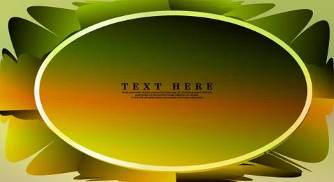 Oval vector frames are ready for your design background Illustrazione stock