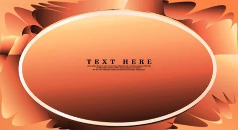 Oval vector frames are ready for your design background Stock Illustration