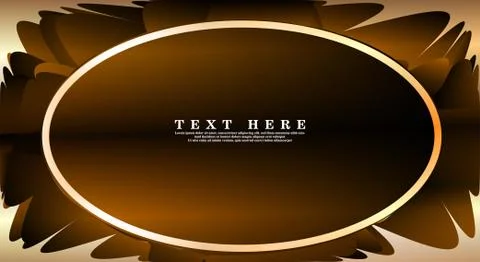 Oval vector frames are ready for your design background Illustrazione stock