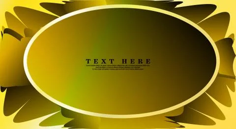 Oval vector frames are ready for your design background Illustrazione stock