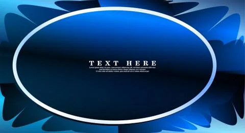 Oval vector frames are ready for your design background Illustrazione stock