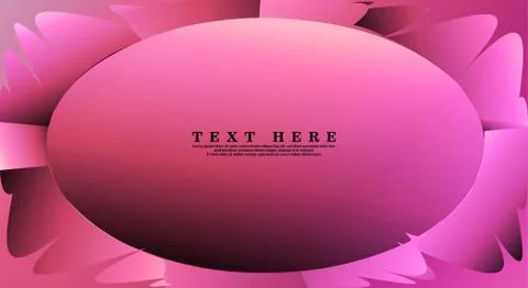 Oval vector frames are ready for your design background Illustrazione stock